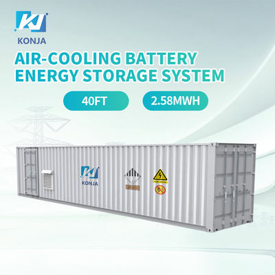 Καλή τιμή. KonJa Αεροψύξη ESS 40FT 2.58MWh 768Vdc Βαθιά κυκλική μπαταρία Συστήμα αποθήκευσης ενέργειας 400Vac Συσκευή μπαταρίας σε απευθείας σύνδεση