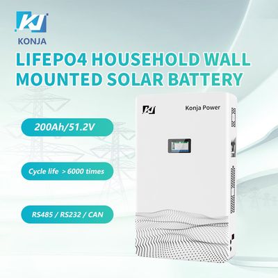 Καλή τιμή. KonJa 51.2V 200Ah 10.24kWh Οικιακή μπαταρία αποθήκευσης με 5ετή εγγύηση σε απευθείας σύνδεση